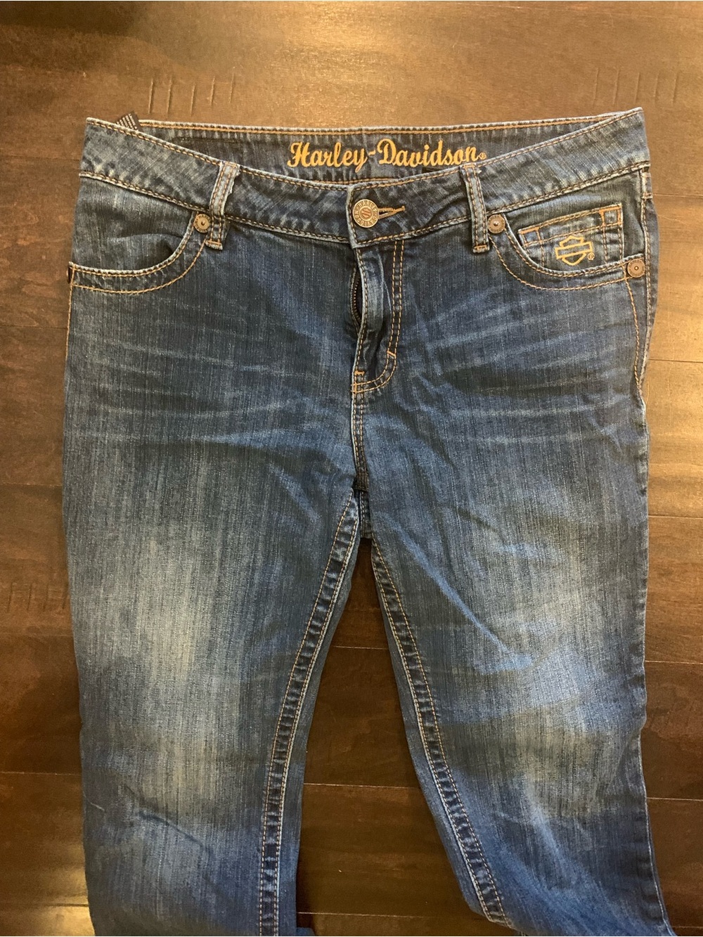Harley-Davidson Women’s Blue Faded Jeans